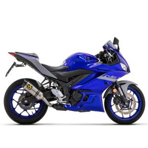 Escape titanio fondo carbono Arrow Yamaha MT-03, YZF R3 / R25 15-